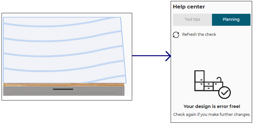 AB dimensions for a full depth single cut