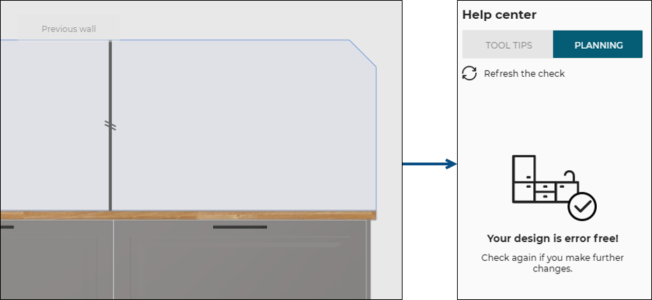 AB dimensions for a single cut