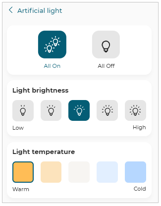 Artificial lights Option