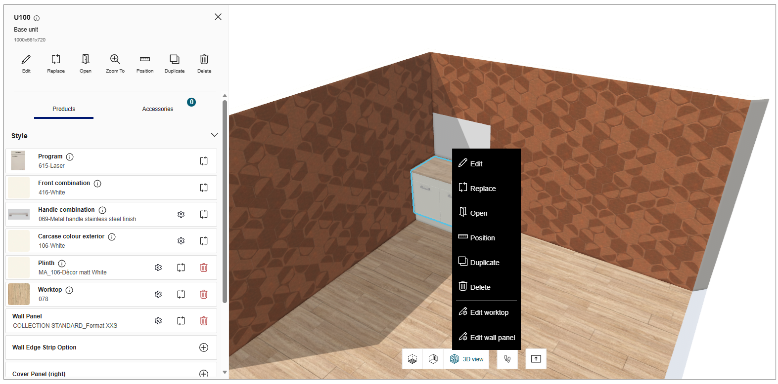 Productivity - Cabinet context menu