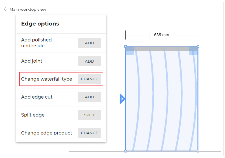 Change Waterfall Window