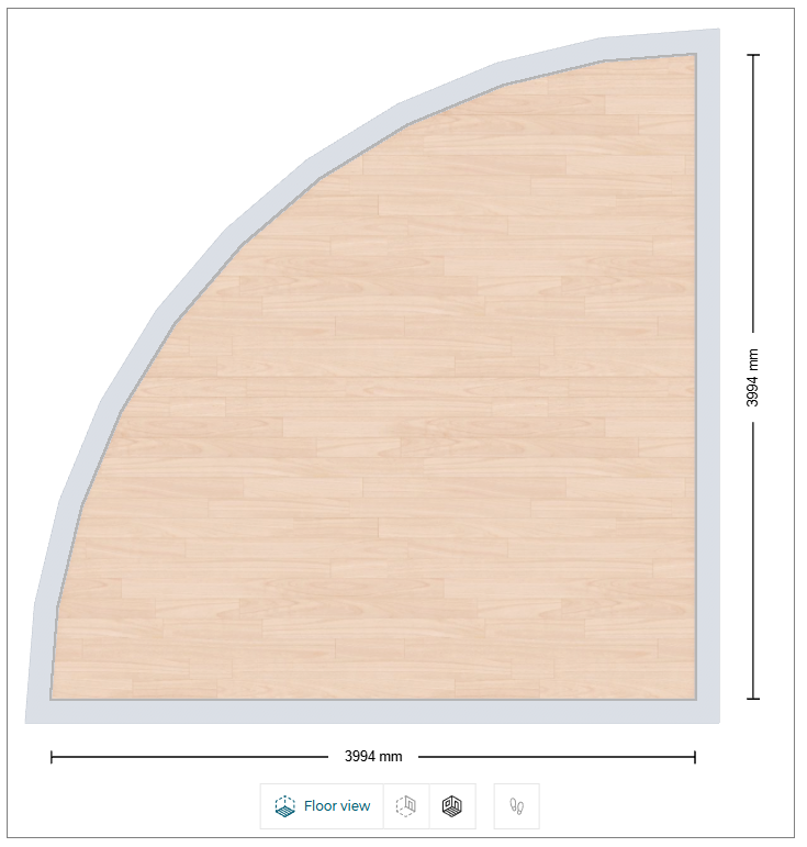 Curved walls option