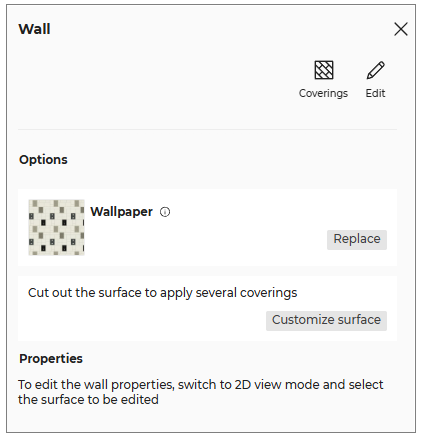 Customize Surface Edit