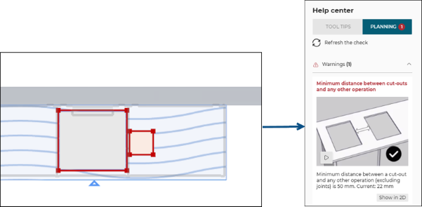 Cooktop cut-out and other cut-out