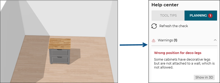 Cabinet not attached to wall