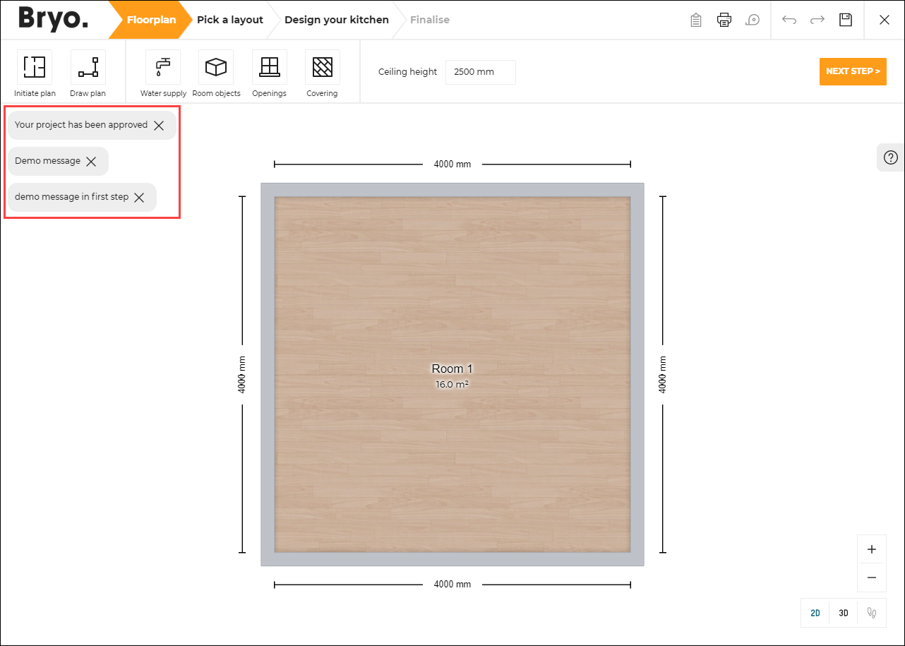 Display notifications