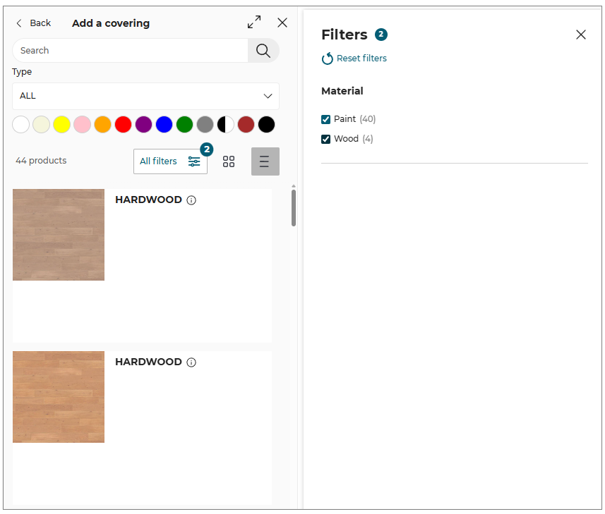 Filter Options
