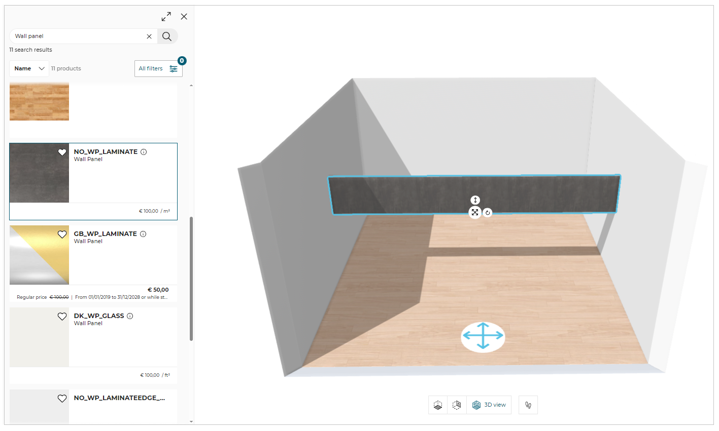 Freestanding Wall panels