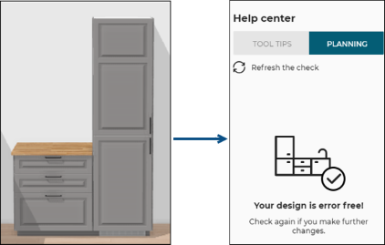 No gap between two cabinets