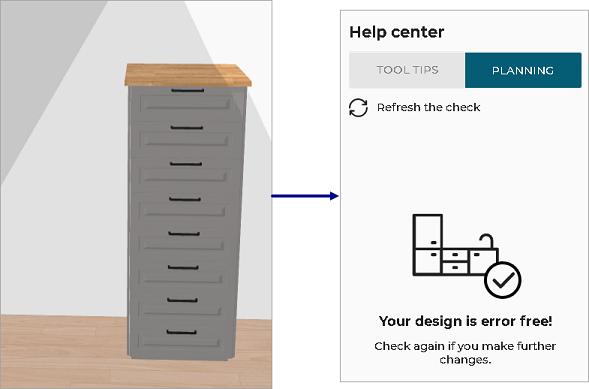 half height cabinet and sloping ceiling