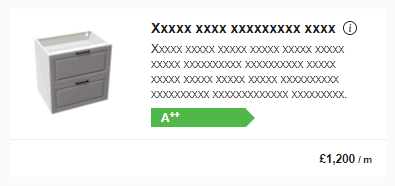 Product card - maximum characters