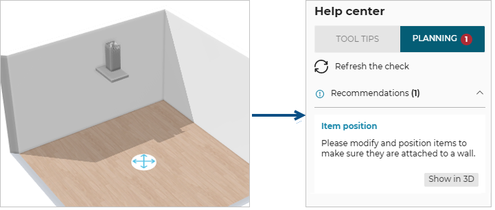 Wall-mounted free-standing appliance