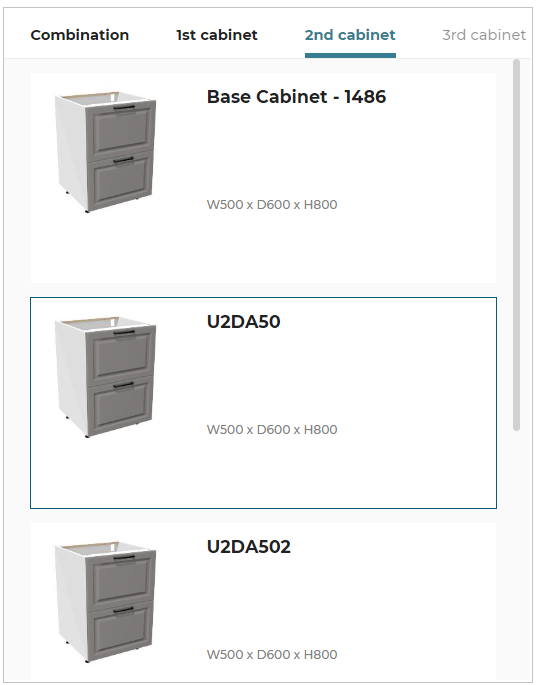 Adding multiple cabinets