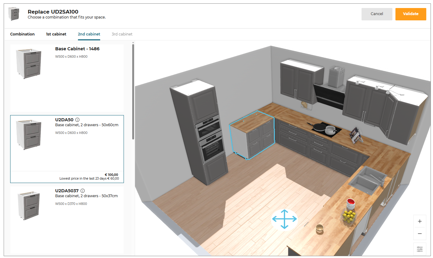 Adding multiple cabinets