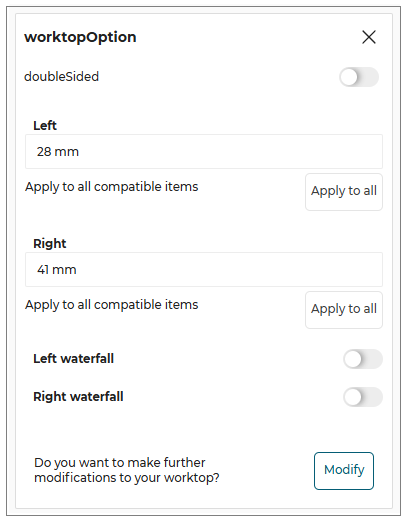 Double sided option