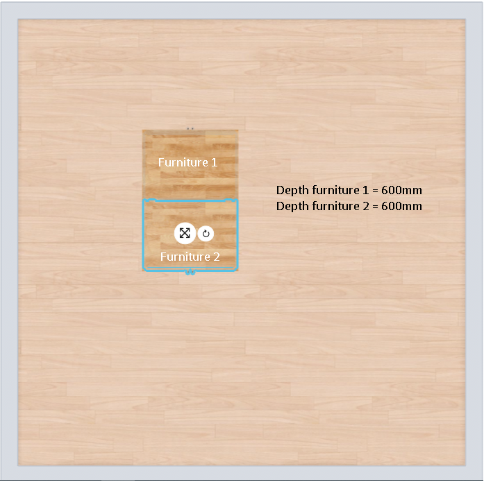 Back to back diagram simple case