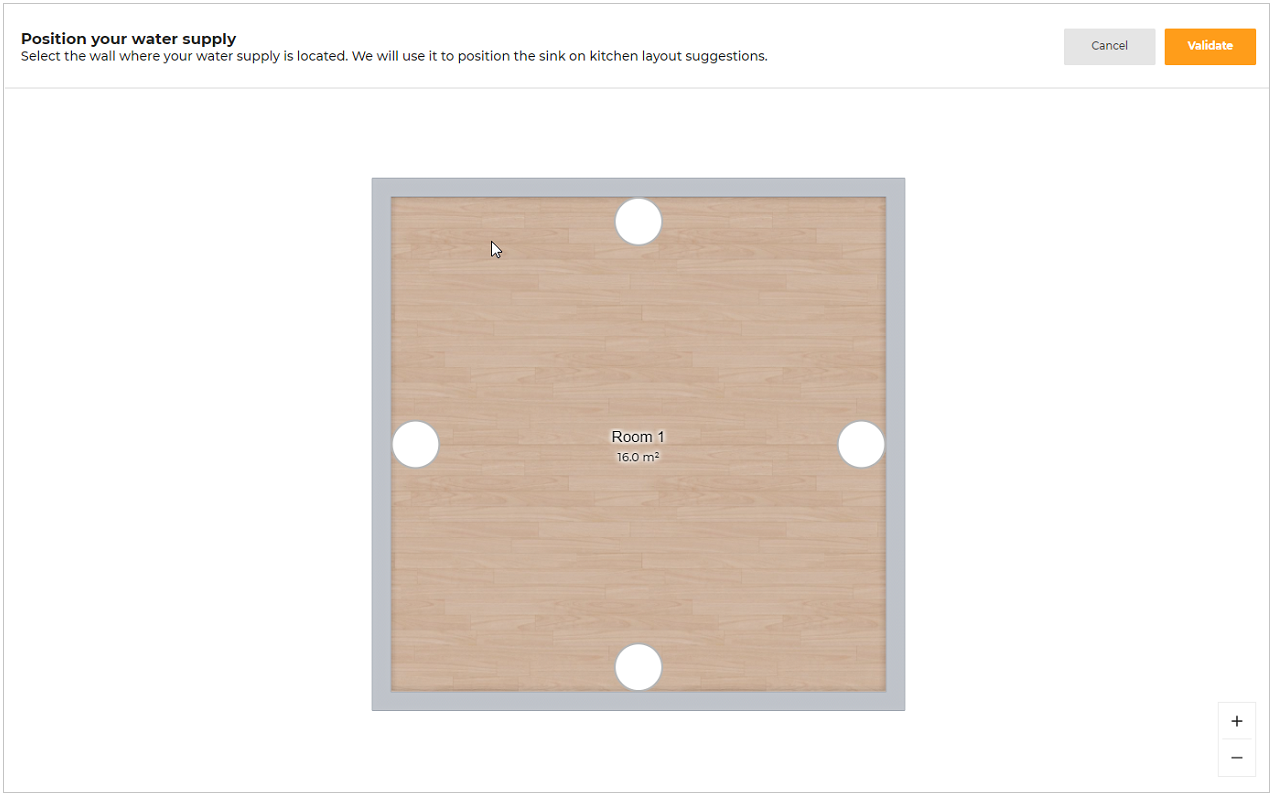 Position water supply