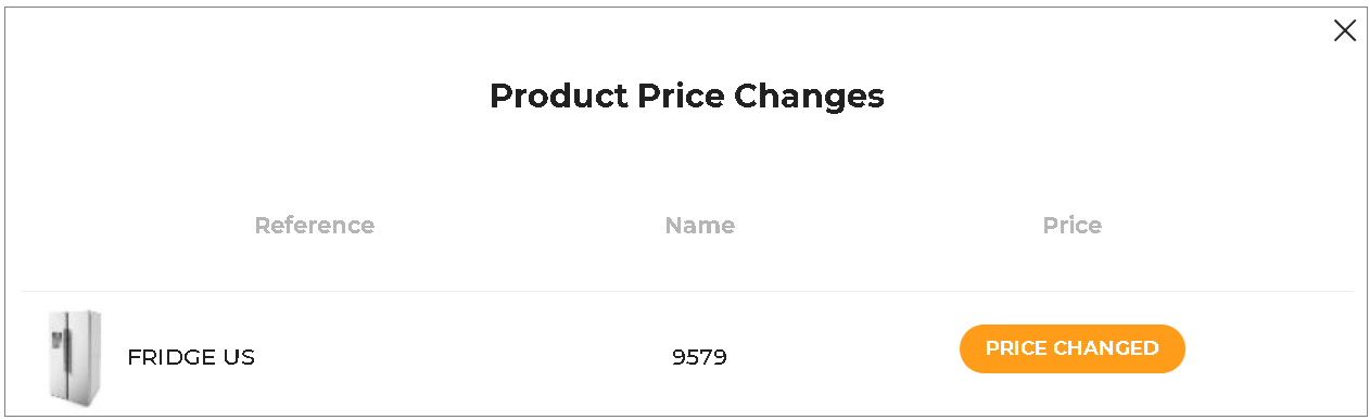 Product Price Changes