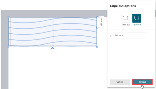 Minimum possible arc radius