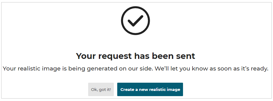 Request has been sent