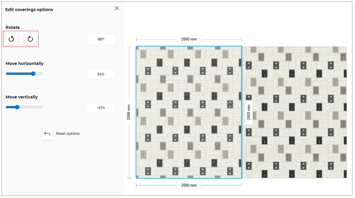 Rotate coverings Surface