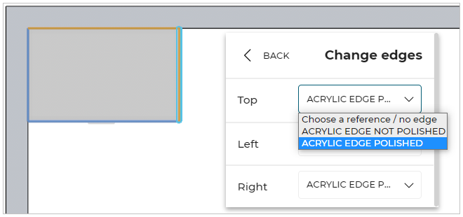 Wall Edge Strip Option Example