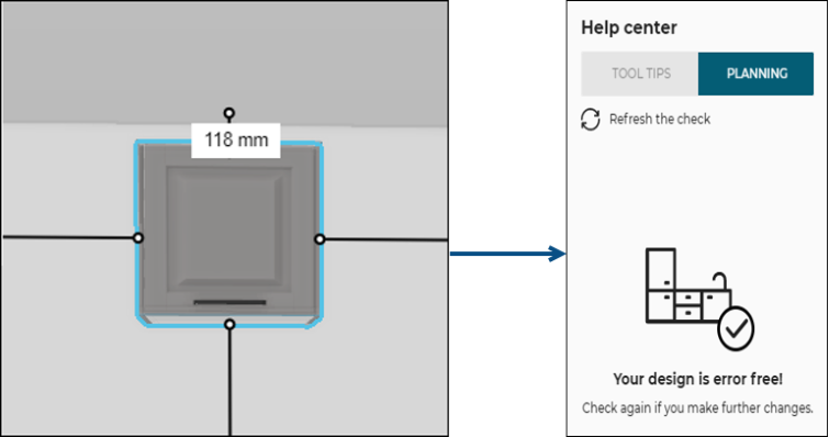 wall cabinet and ceiling