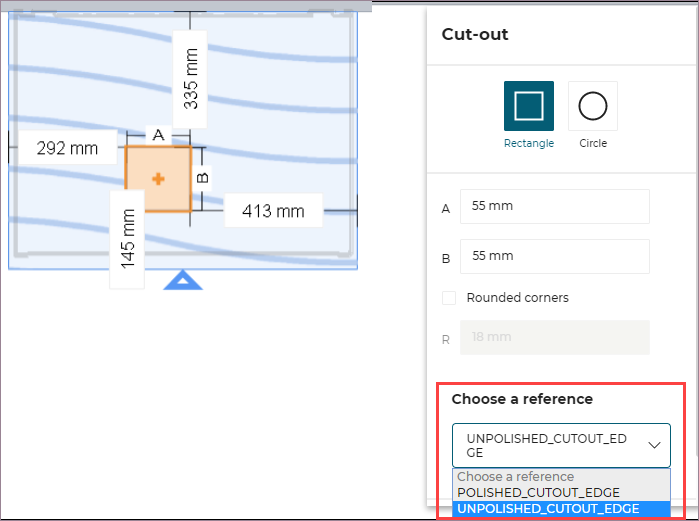Cut-outs edge products