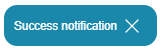 Success notification