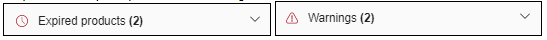 Help center warning icons