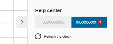 Help center tabs - One line of 9 characters