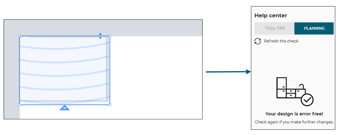 Incompatible grain direction and front edge