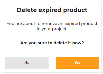 Delete Expired product