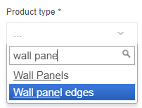 Wall panel edges type