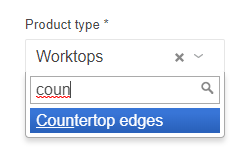 Edge product type