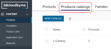 Products and catalogs